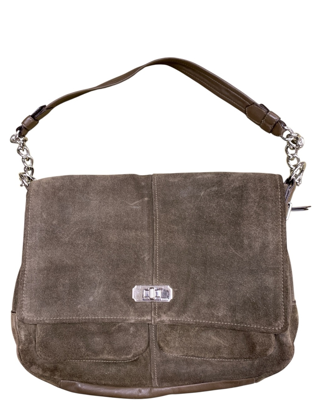 Coach Brown Leather Logo Patch Interior Label